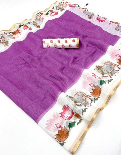 Vastrangan lisha linen-2 wholesale saree market